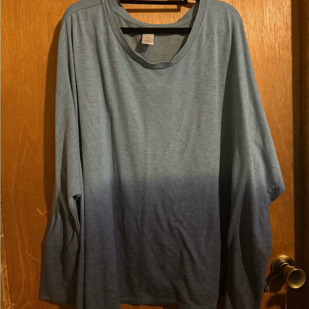 Livi Active Blue Oversized Long Sleeve Sweatshirt